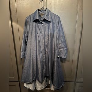 Hi low blue Jean dress